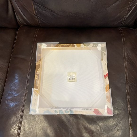 NEW Canvas Print 2 Piece Set Wall Art Decor 12"x12" each Cream Brown Orange Blue - Picture 4 of 4